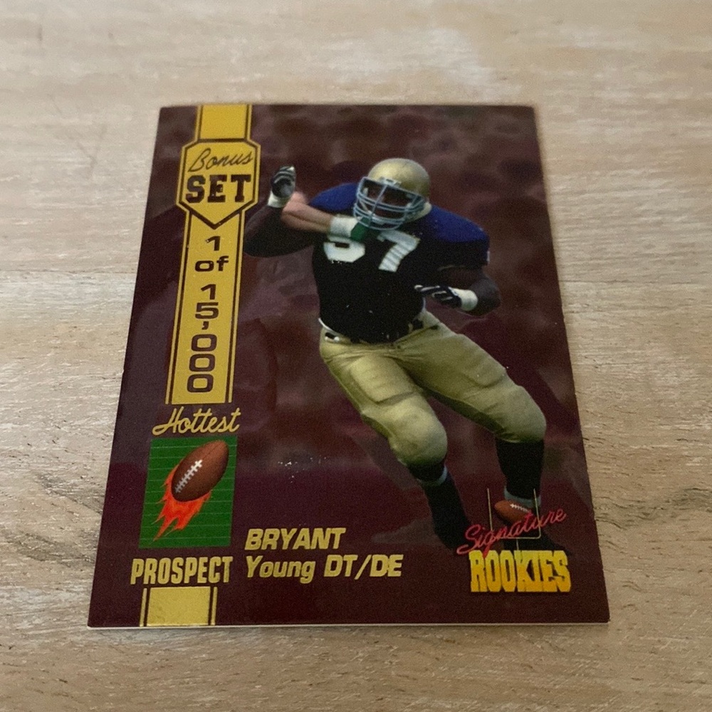 Bryant Young DT/DE 49ERS 1994 Card